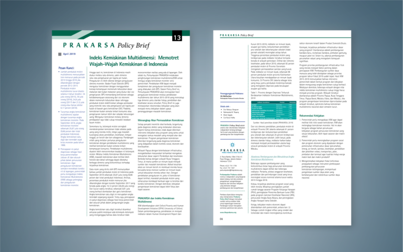 Policy Brief 13 – Indeks Kemiskinan Multidimensi: Memotret Wajah-Wajah ...